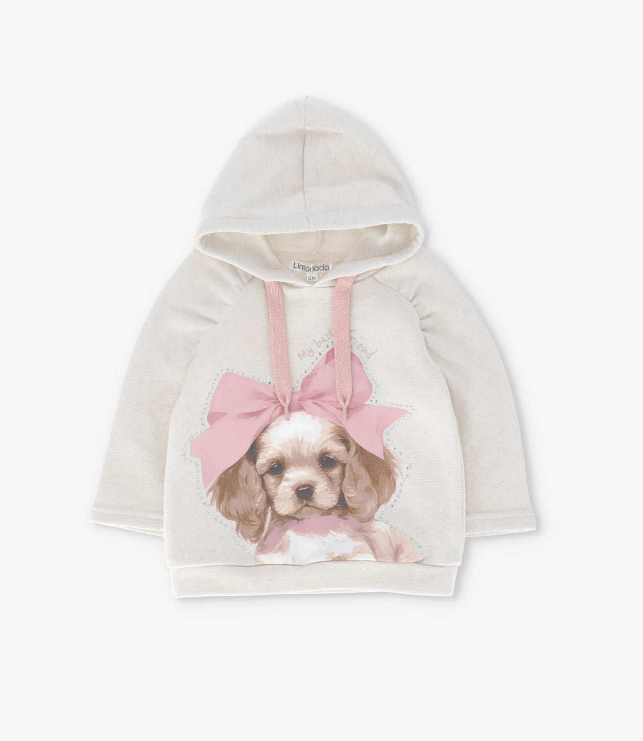Conjunto bebé con perro 3 meses / Palo Rosa