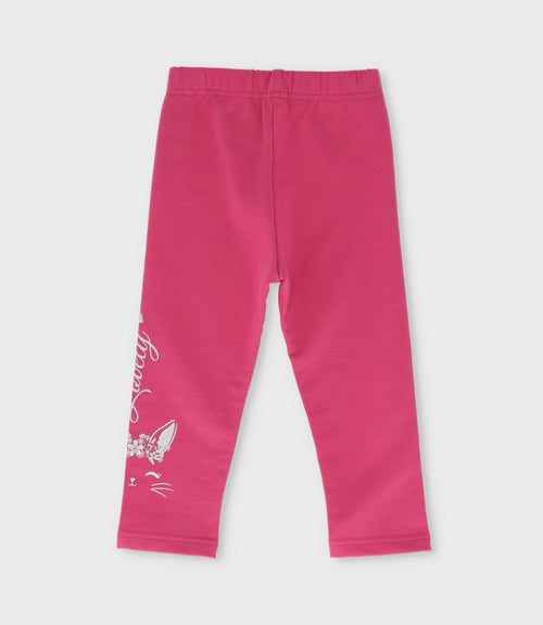 Calza bebé con estampado 3 meses / Burdeo