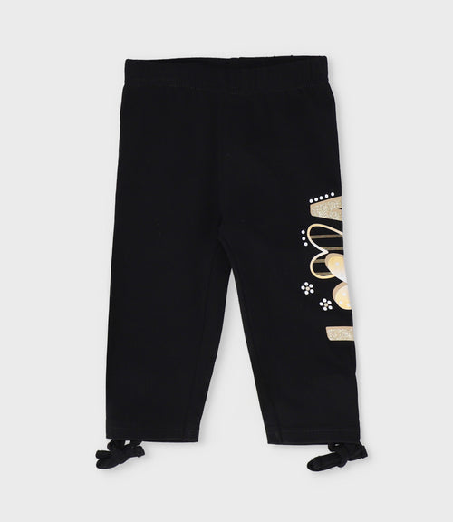 Calza bebé con estampado 3 meses / Negro