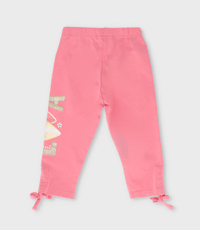 Calza bebé con estampado 3 meses / Coral