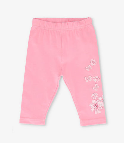 Calza bebé con flores