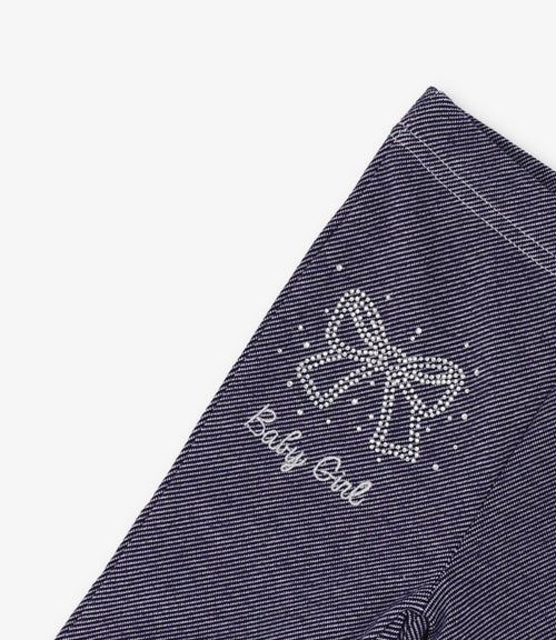 Calza bebé denim 3 meses / Azul Marino