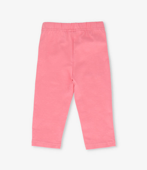 Calza bebé con lazo 3 meses / Coral