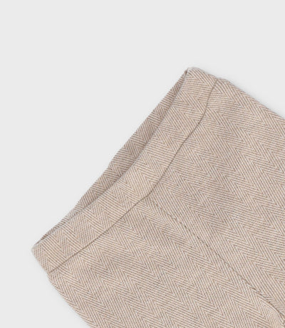 Calza bebé diseño espiga 3 meses / Beige