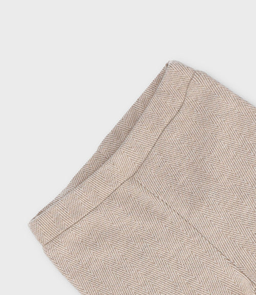 Calza bebé diseño espiga 3 meses / Beige