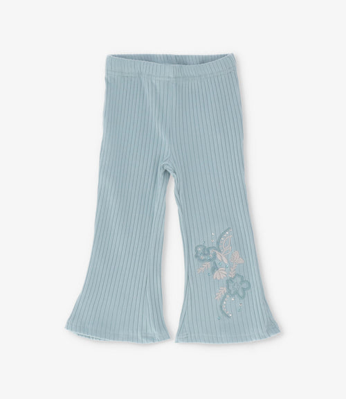 Calza bebé acampanada con flores