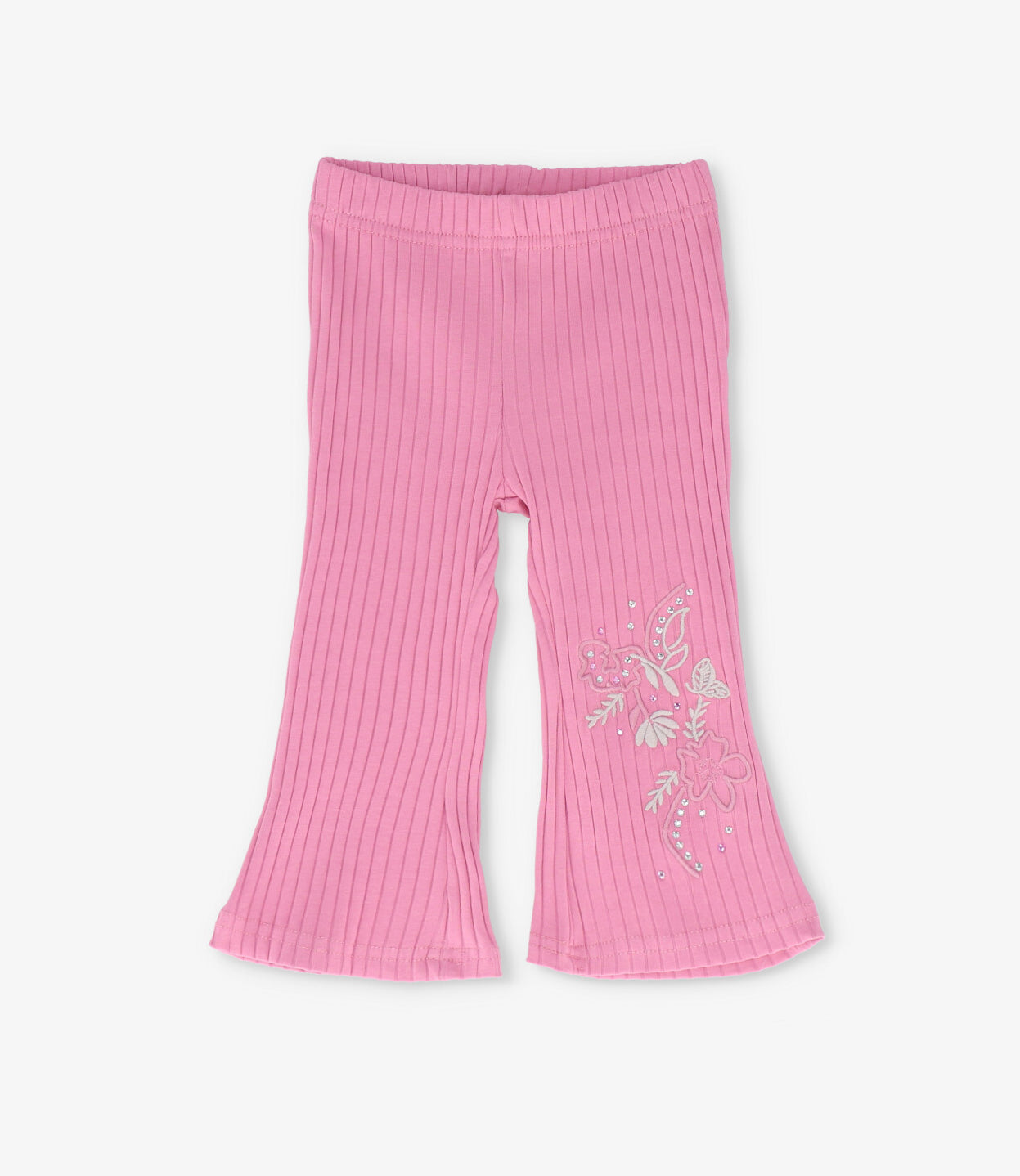 Calza bebé acampanada con flores