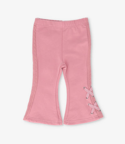 Calza bebé acampanadas con brillos 3 meses / Coral