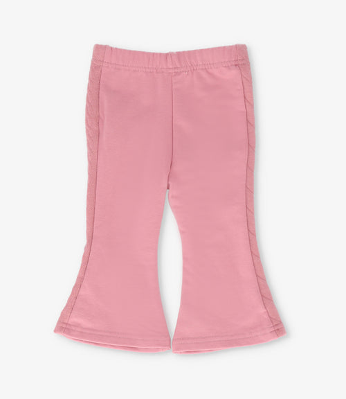 Calza bebé acampanadas con brillos 3 meses / Coral