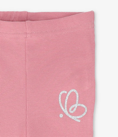 Calza bebé acanaladas 3 meses / Coral