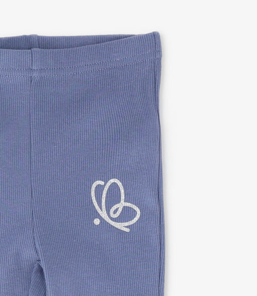 Calza bebé acanaladas 3 meses / Azul Marino