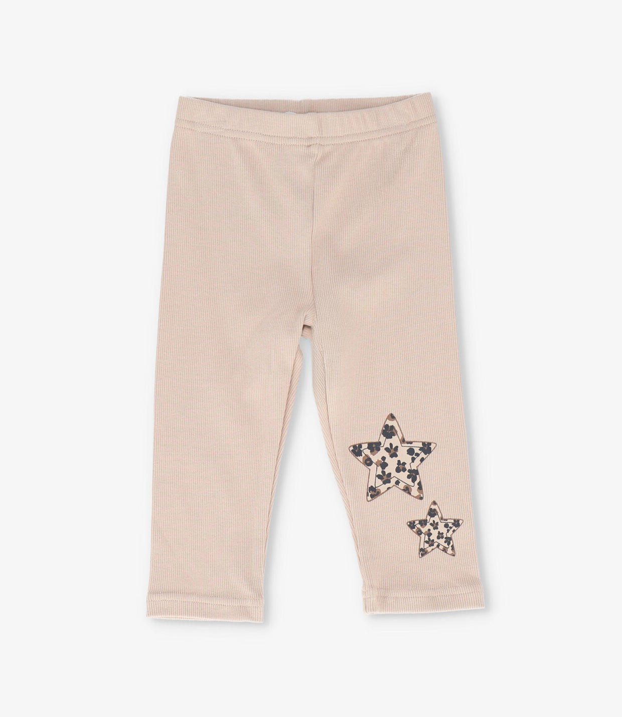 Calza bebé con estrella animal print 3 meses / Beige