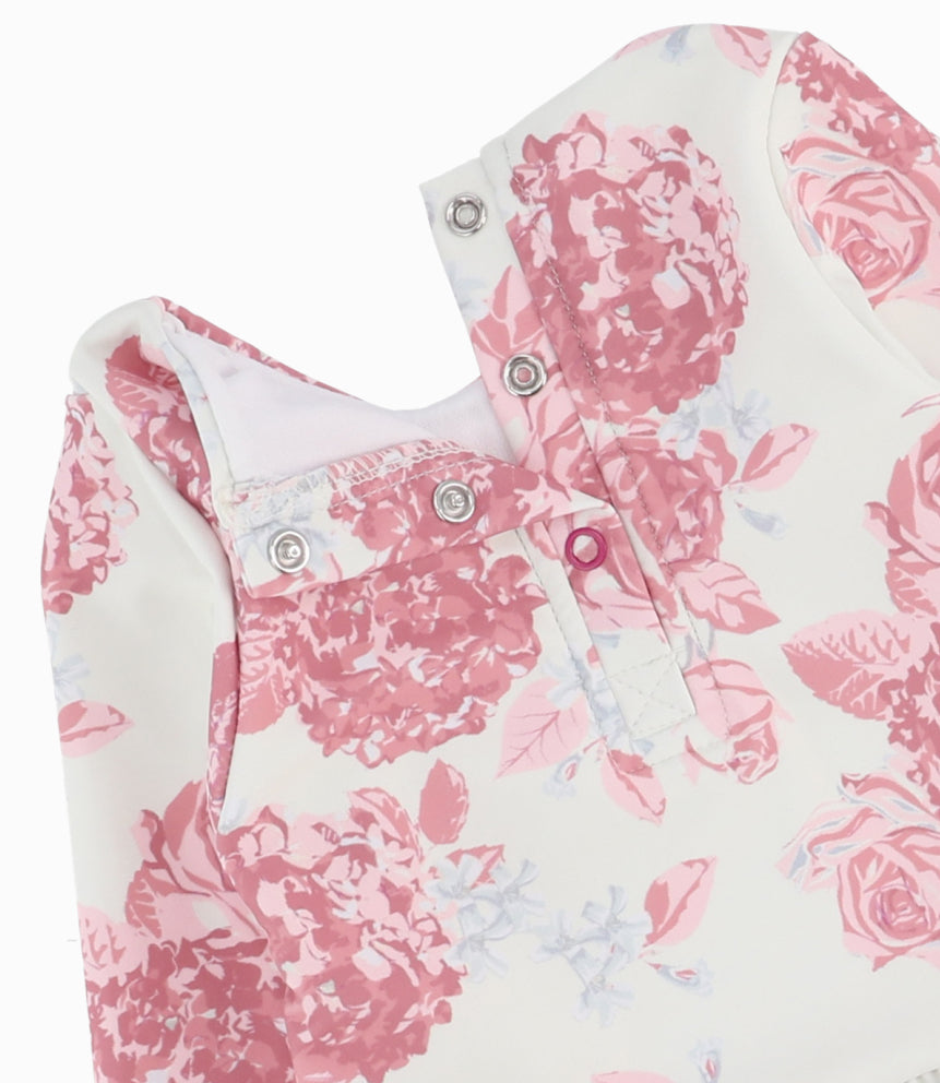 Traje De Baño Bebé Floreado