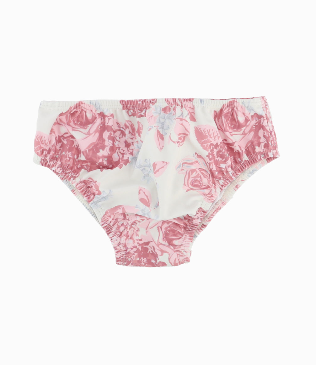 Traje De Baño Bebé Floreado