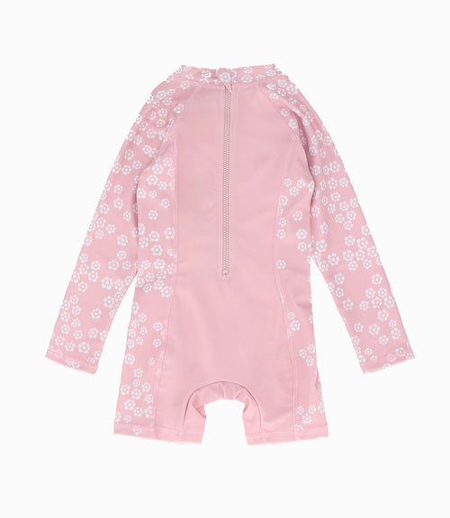 Traje de baño bebé con osito 3 meses / Rosado