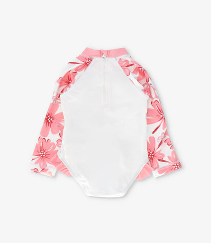 Traje de baño bebé floreado con koala