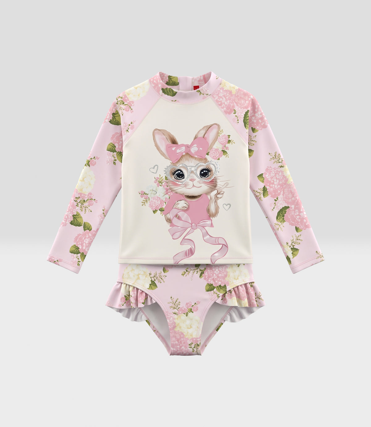 Traje de baño bebé filtro UV +50 3 meses / Rosado