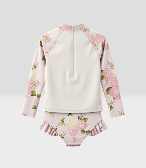 Traje de baño bebé filtro UV +50 3 meses / Rosado
