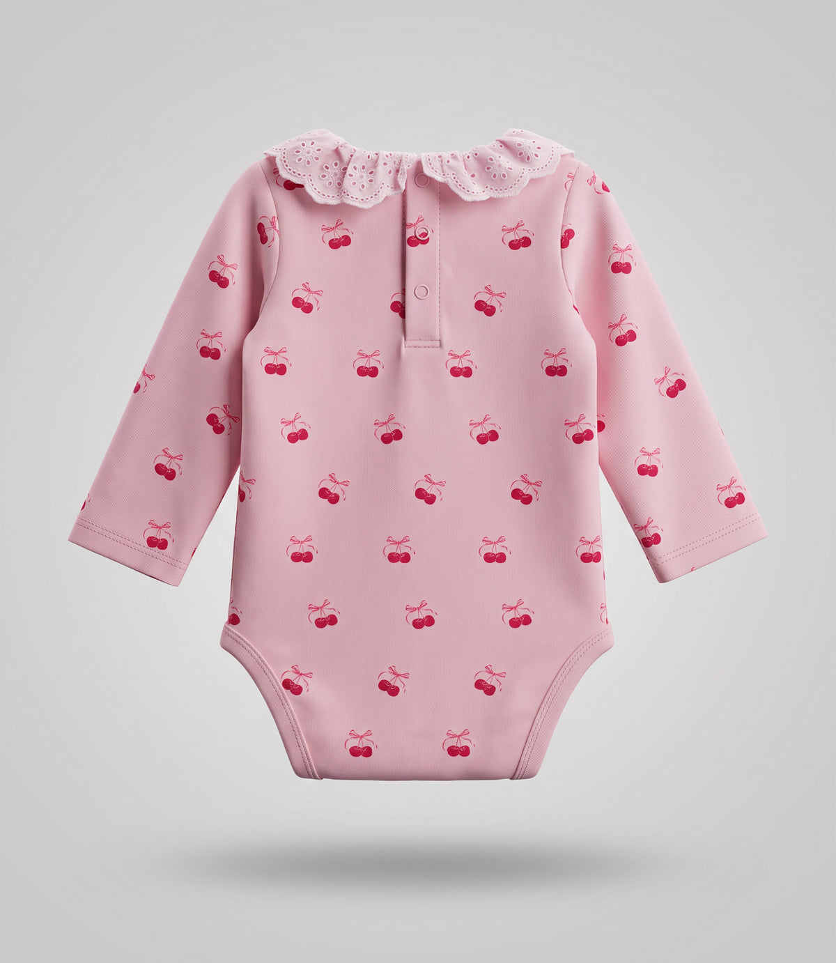 Body recién nacida con cherry 0 meses / Rosado