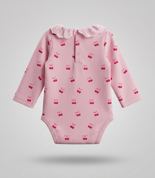 Body recién nacida con cherry 0 meses / Rosado