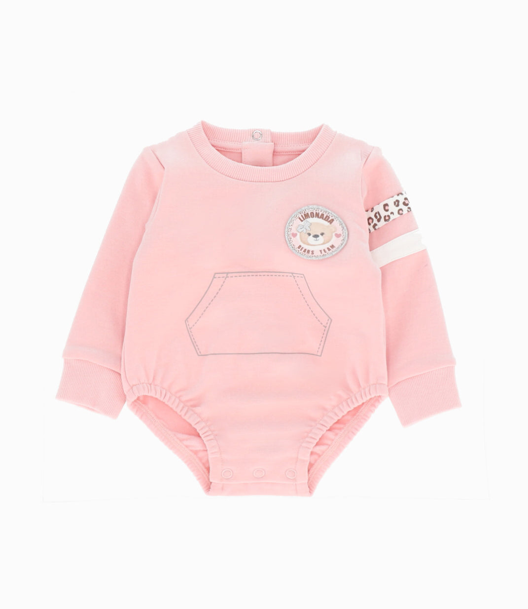 Body Recién Nacida Con Bolsillo 0 meses / Rosado