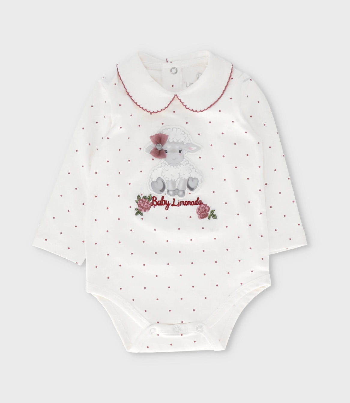 Body recién nacida con puntos 0 meses / Blanco