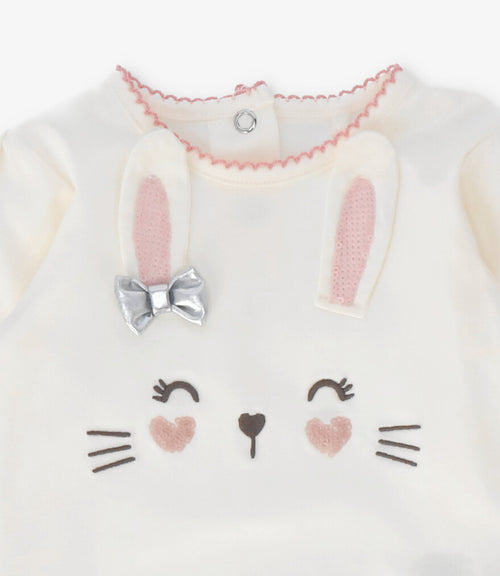 Body recién nacida con conejo 0 meses / Crudo