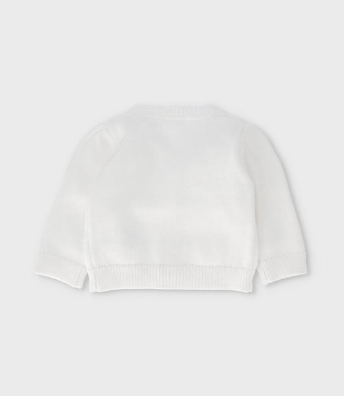 Chaleco recién nacida con flores 0 meses / Blanco