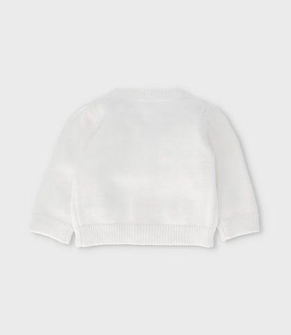 Chaleco recién nacida con flores