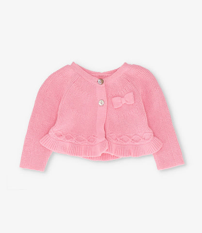 Chaleco recién nacida con lazo y vuelos