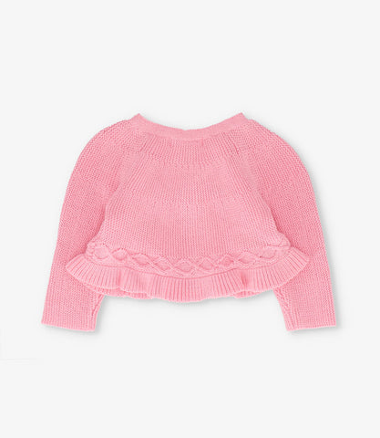 Chaleco recién nacida con lazo y vuelos