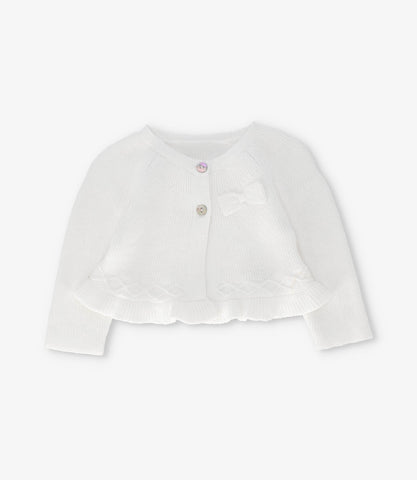 Chaleco recién nacida con lazo y vuelos