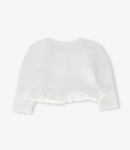 Chaleco recién nacida con lazo y vuelos