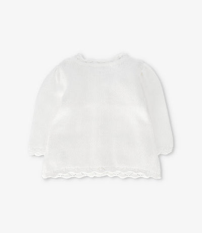 Chaleco recién nacida tejido 0 meses / Crudo