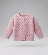 Chaleco recién nacida cardigan con puntos