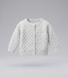 Chaleco recién nacida cardigan con puntos