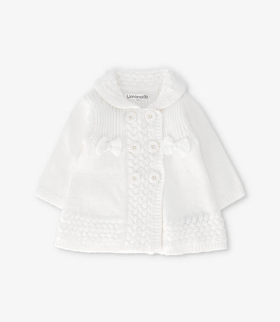 Chaleco recién nacida trenzado 0 meses / Crudo