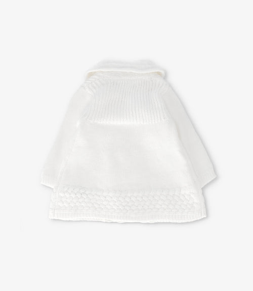 Chaleco recién nacida trenzado 0 meses / Crudo