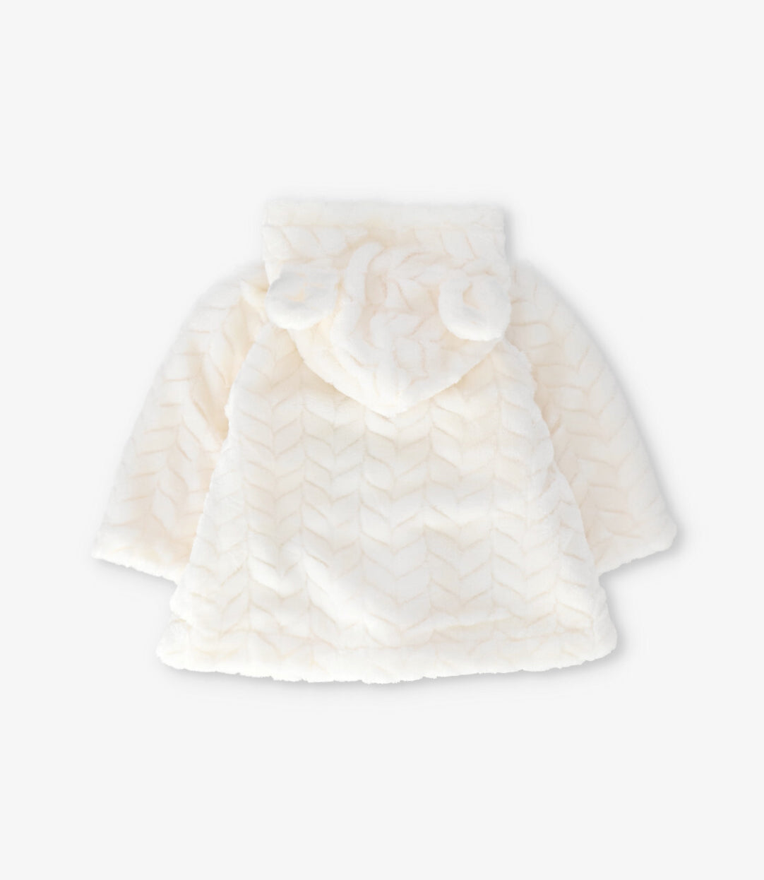 Chaqueta recién nacida trenzado con conejos 0 meses / Crudo