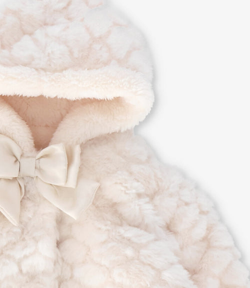 Chaqueta recién nacida con rombos 0 meses / Crudo