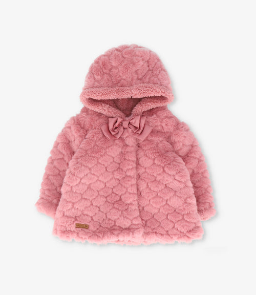 Chaqueta recién nacida con rombos 0 meses / Palo Rosa