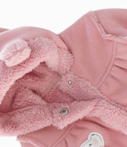 Polerón recién nacida micropolar 0 meses / Rosado