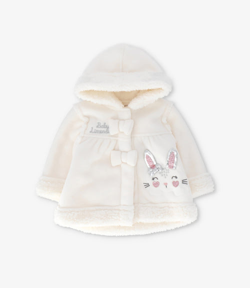 Polerón recién nacida con conejo 0 meses / Crudo