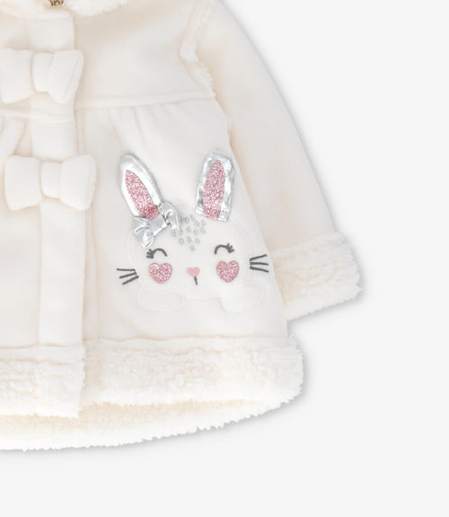 Polerón recién nacida con conejo 0 meses / Crudo