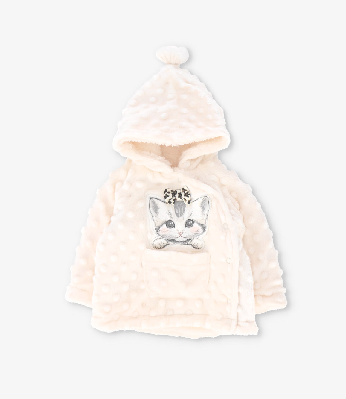 Polerón recien nacida con gatito 0 meses / Crudo