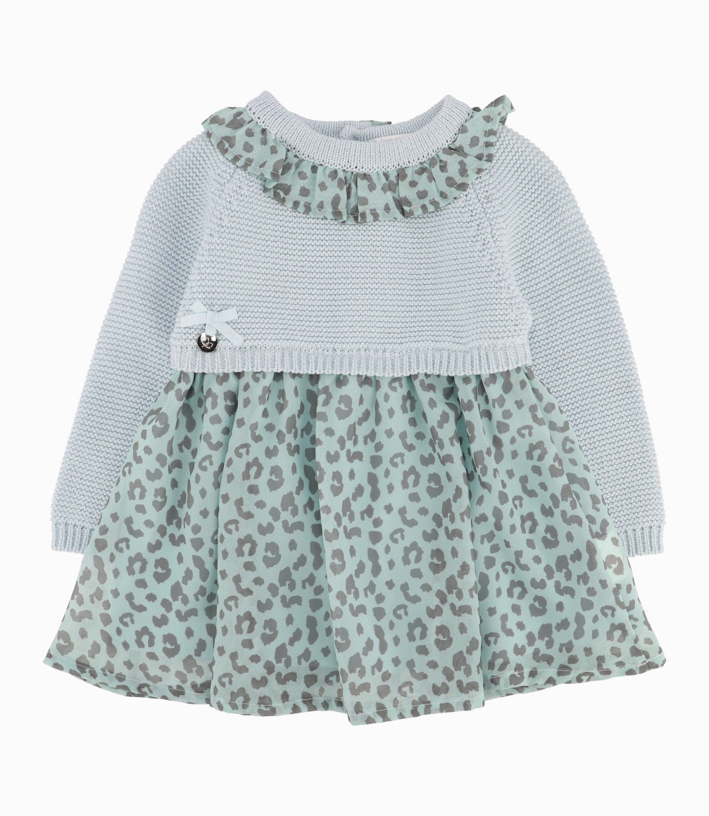 Vestido Recién Nacida Animal Print Menta 0 meses / Menta