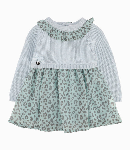 Vestido Recién Nacida Animal Print Menta 0 meses / Menta