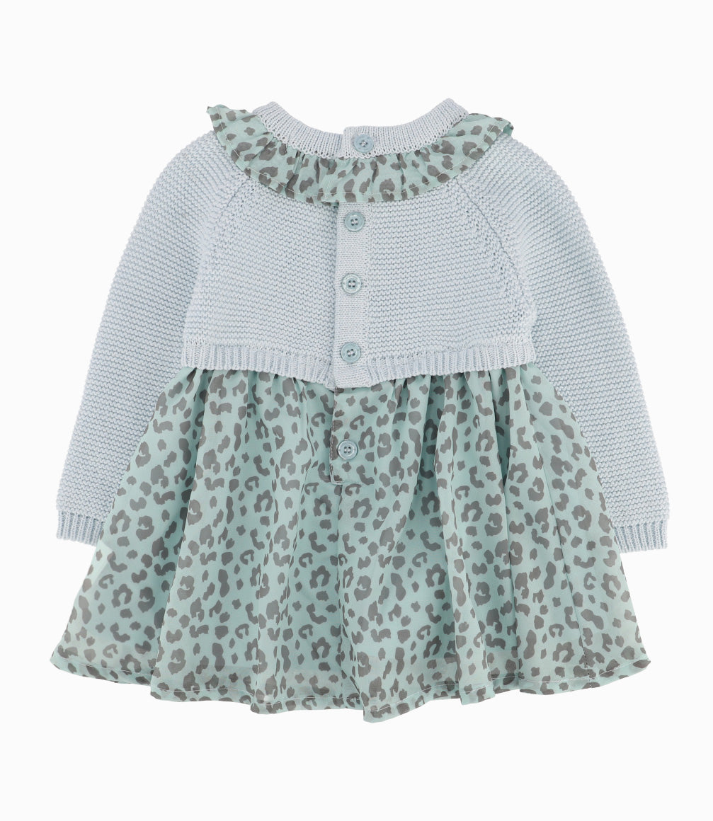 Vestido Recién Nacida Animal Print Menta 0 meses / Menta