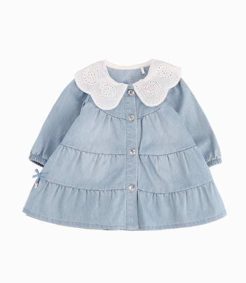 Vestido Recién Nacida Con Vuelos