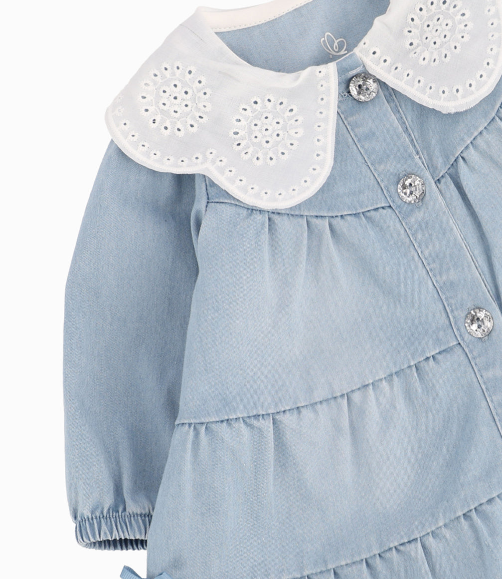 Vestido Recién Nacida Con Vuelos